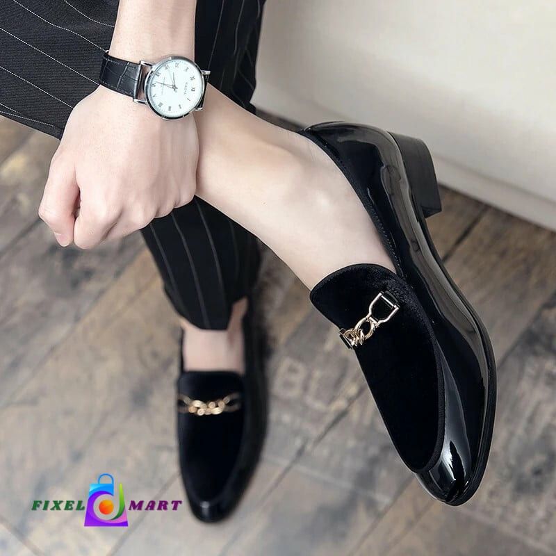 Luxury Design Suede Men's Loafers Black Blue Red Casual Dress Shoes For Nightclub Party Monk Strap Men Shoes Size 38-47

