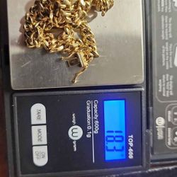 14K Gold Cuban Link Chain – 21" Hollow, 18.3 Grams

