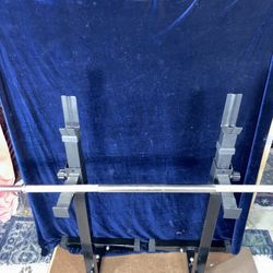 Bench Press Stands With Barbell 