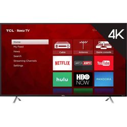 LIKE-NEW 55” TCL ROKU TV