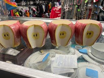Hand painted Takahashi Apple Cups