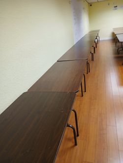 Folding tables 4ft x 2 ft - ONLY $10 *THEY MUST GO TODAY 11am to 12:30pm
