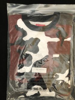 SUPREME RED CAMO L/S