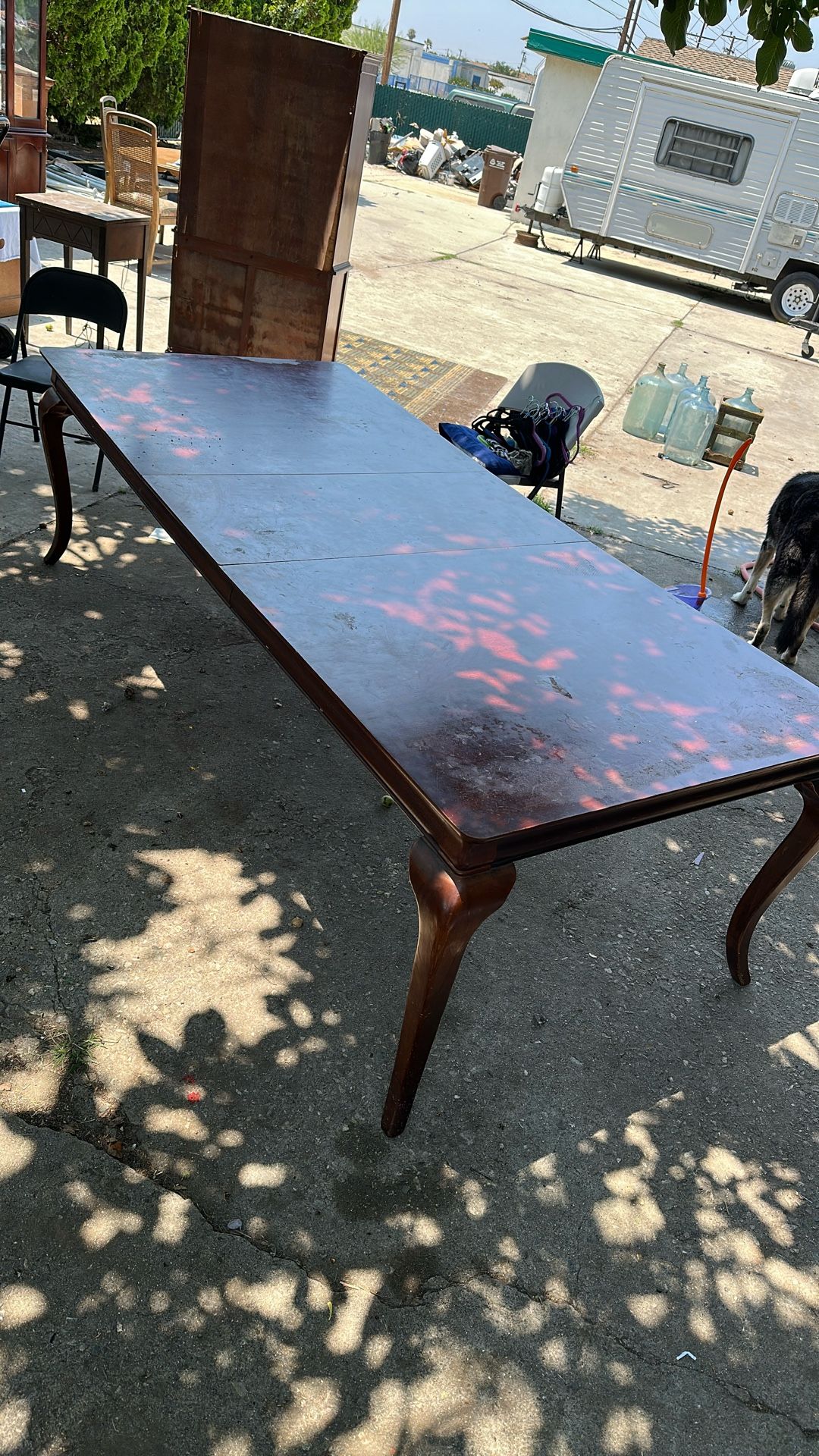 solid cherry wood table (antique)