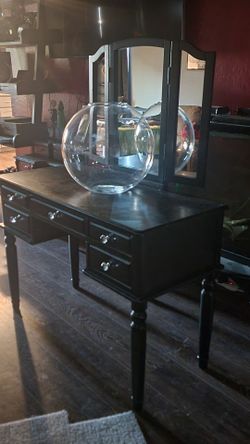 Black Vanity with mirror