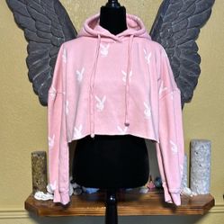 Playboy Cropped Hoodie Sweater 