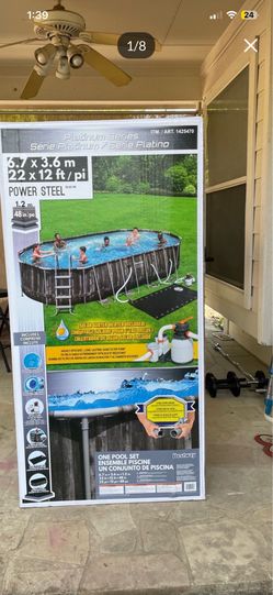 Bestway Power Steel 22x12 ft Oval Pool Set