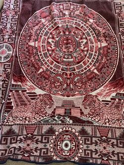 LARGE MEXICAN CALENDAR BLANKET -Oakley 