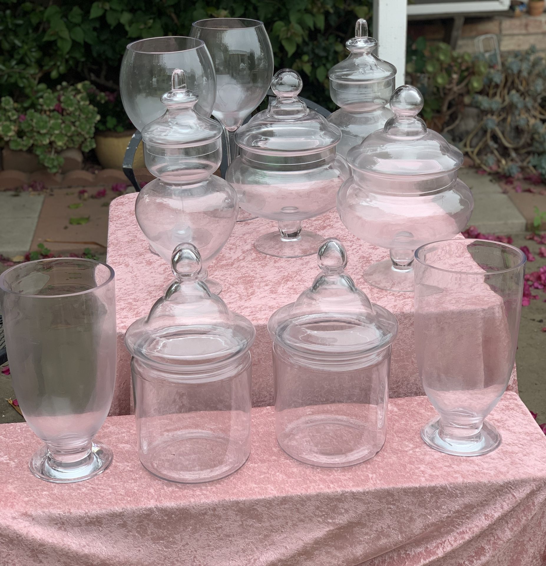Candy Glass Jars, Candy Buffet, Glass Decor for Sale in Norwalk, CA OfferUp