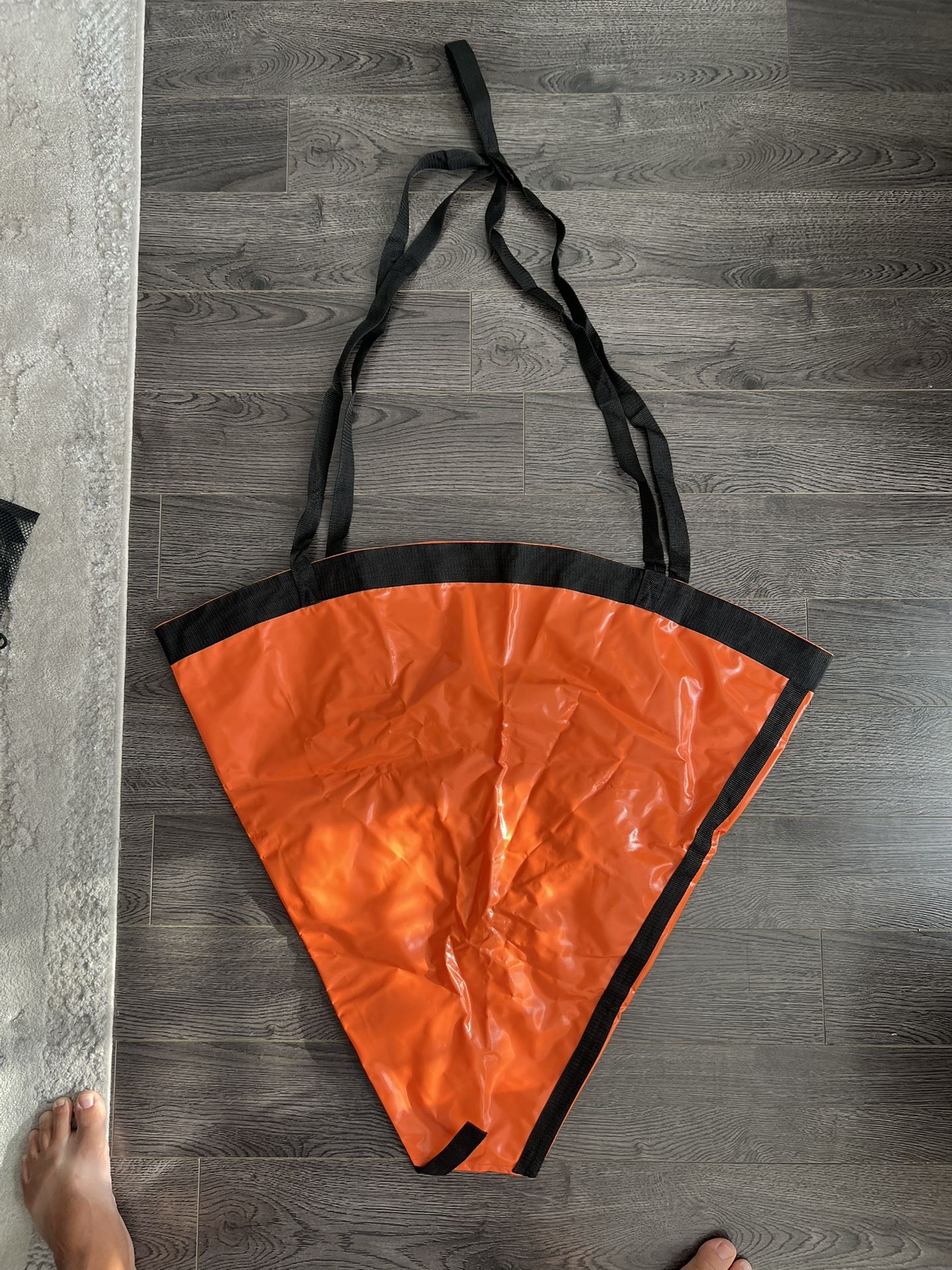 Sea Anchor Drift Sock 840D Nylon 32" Parachute Fishing Drogue for Marine Boat/Jet Ski/Sail Orange