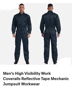New Men's Blue Work Coveralls Mechanic painters construction Jumpsuit