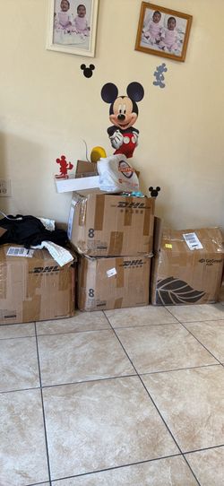 Boxes of cloths