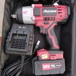 Avid Power High Torque Impact Wrench Kit With Battery Charger