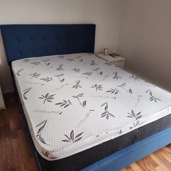Bed and Mattress-Queen size