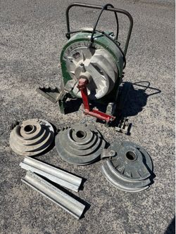 Greenlee 555 Electric Pipe Bender Working w Shoes EMT IMC Rigid