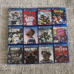 PS4 games Lot Of 12