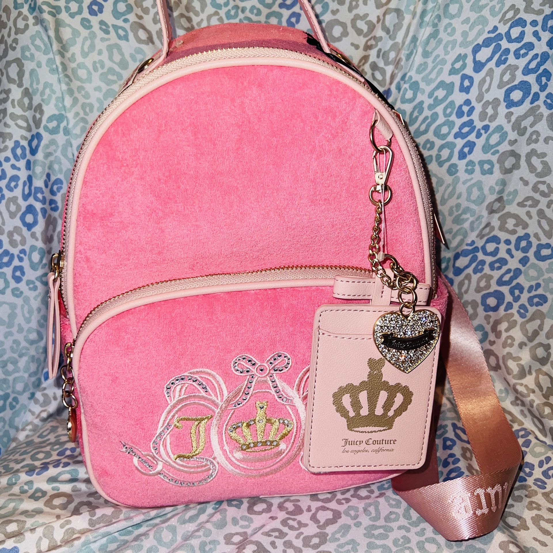 New Pink Juicy Couture Backpack Purse Bag MSRP $99 Juicy Lovers Pink Lemonade