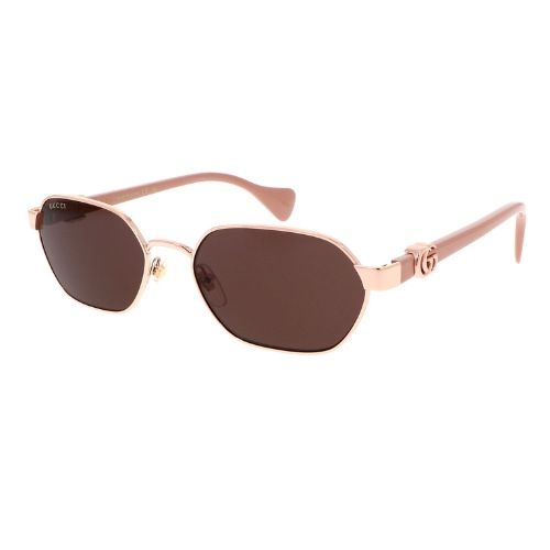 Gucci GG1593S 003 Gold-Pink/Violet Woman's Sunglasses