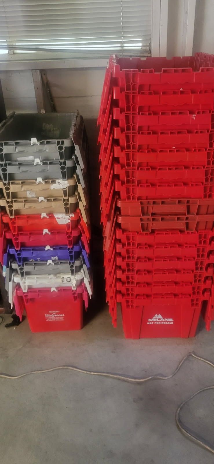 Storage Containers Heavy duty Stackable Round Trip Totes