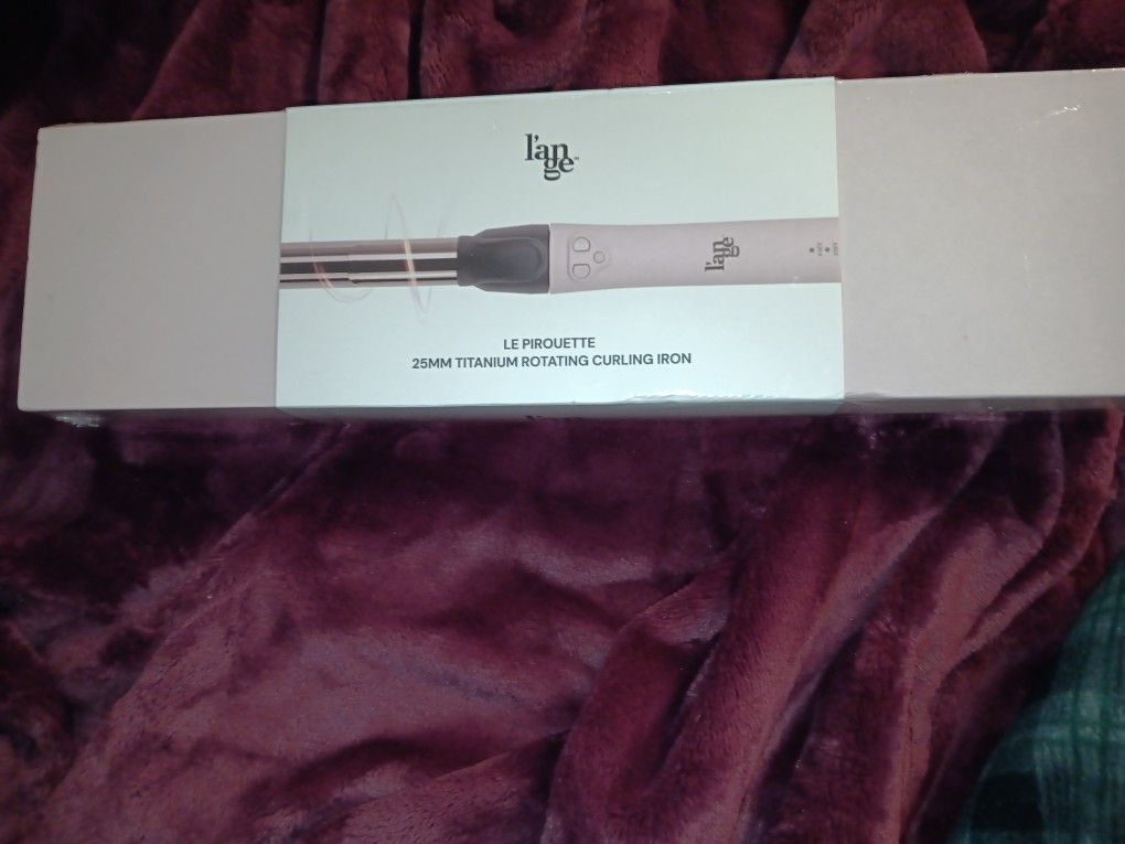 L'ange 25MM Titanium Rotating Curling Iron blush