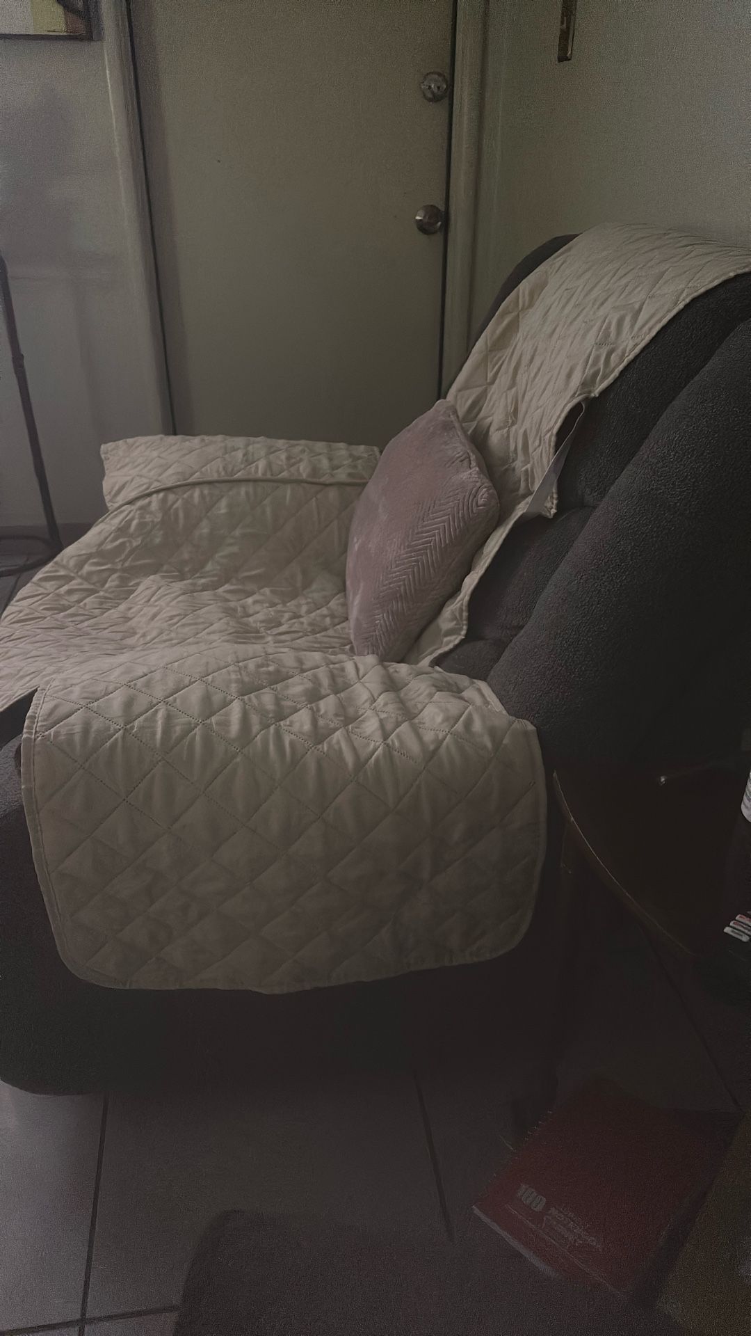 Reclinable Sofa Gris Used 