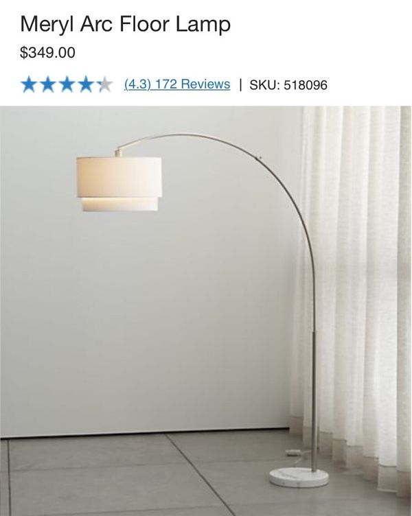 Crate Barrel Meryl Arc Floor Lamp Orig 349 For In Los Open In The Appcontinue To Mobile Website