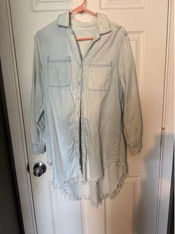 Denim shirt dress - Medium