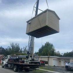Sheds Relocated ,,, Movemo Casita De Patio Container Rv Crane Available 