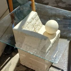 Glass Top Table 