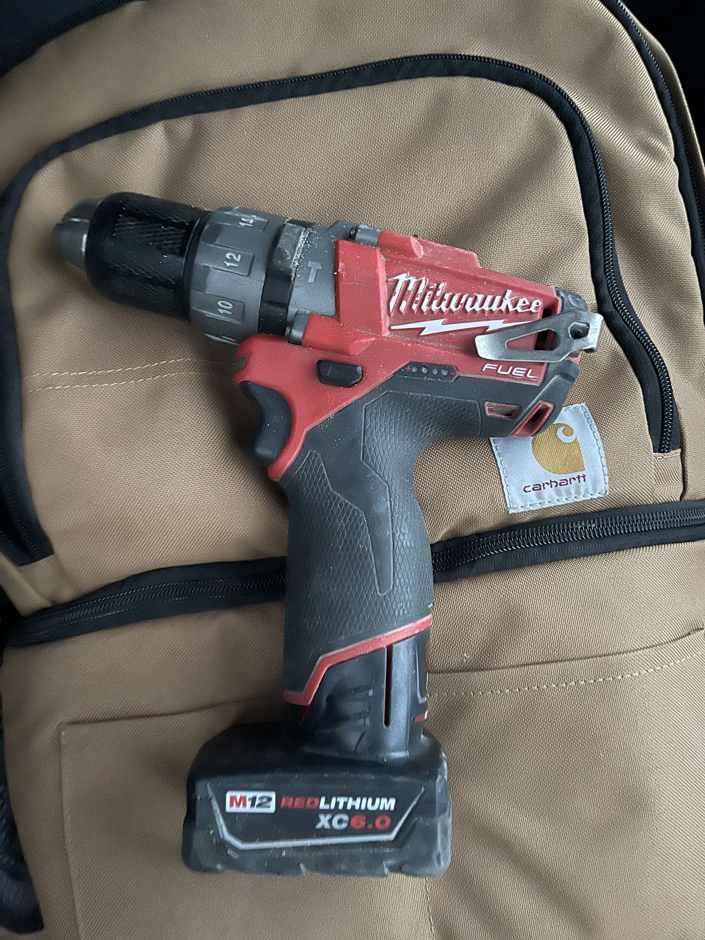 Milwaukee M12 Fuel Hammer Drill With 6.0 Battery 