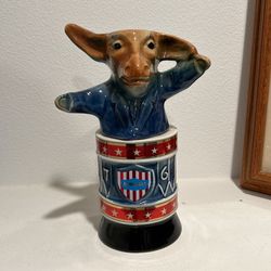 Jim Beam Political Party Decanter Set 1976 Donkey Democrat,Bourbon Whiskey