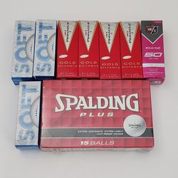 Lot Of 39 New Golf Balls Spaling Pinnacle and Wilson