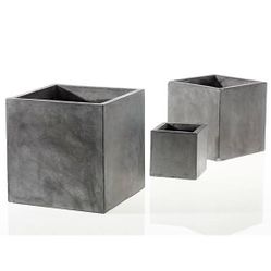 Concrete planter sets