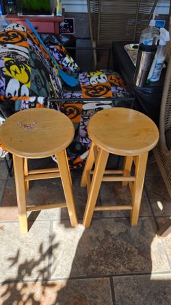 Wood bar stools $20