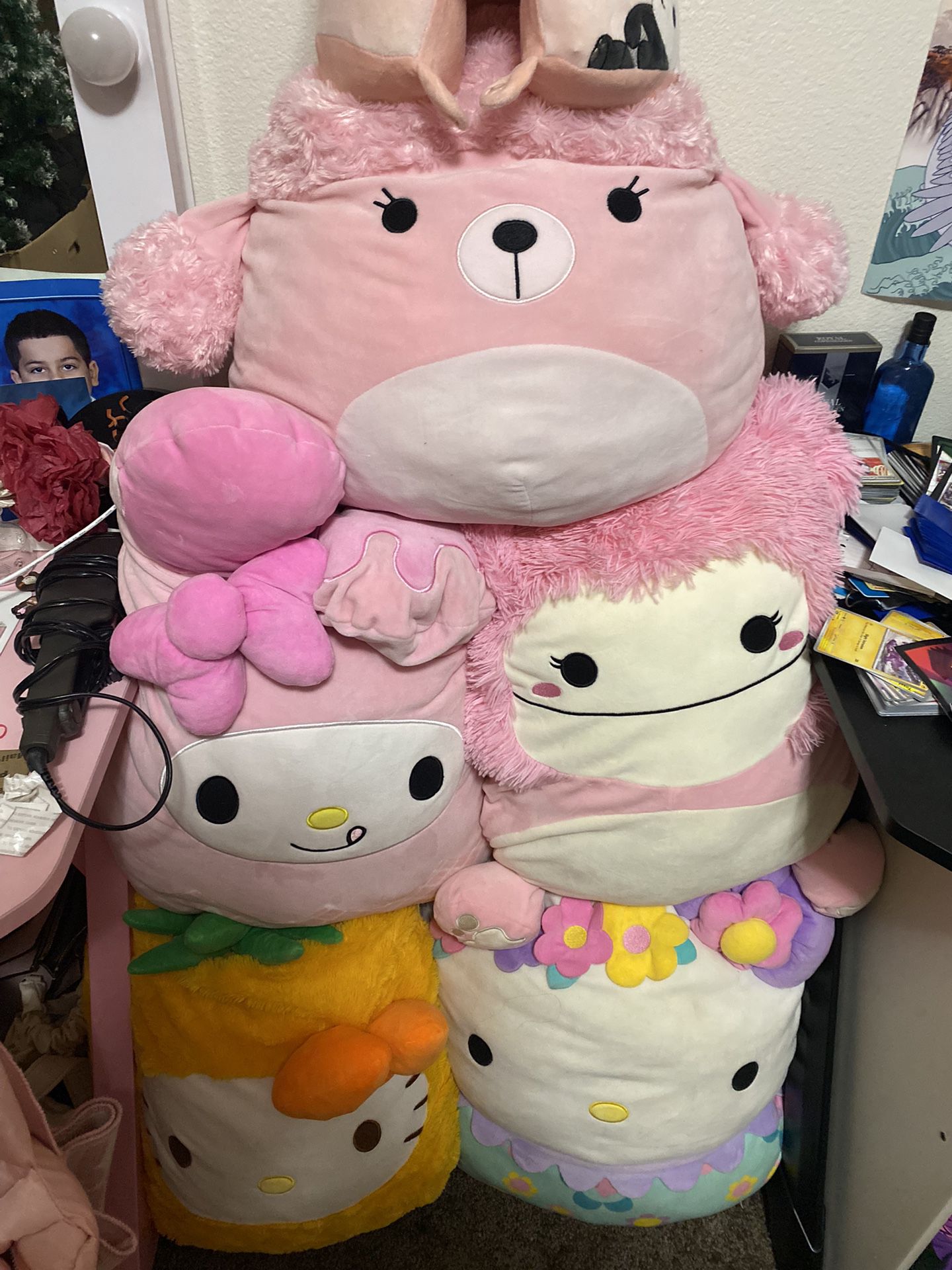 Lot Of Plushies And Cups