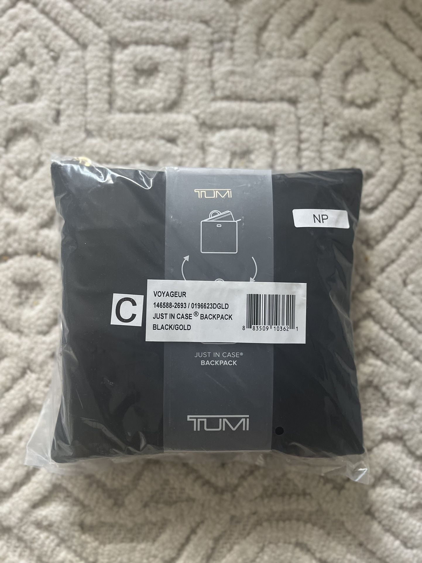 TUMI BLACK/GOLD BACKPACK 