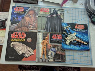 Vintage 1979 original Star wars activity books set of five rare
