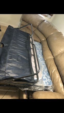 Leather Sectional Beige
