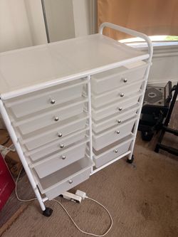12-Drawer Rolling Storage Organizer