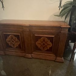 Ethan Allen Marquetry Sideboard Server Lombardy