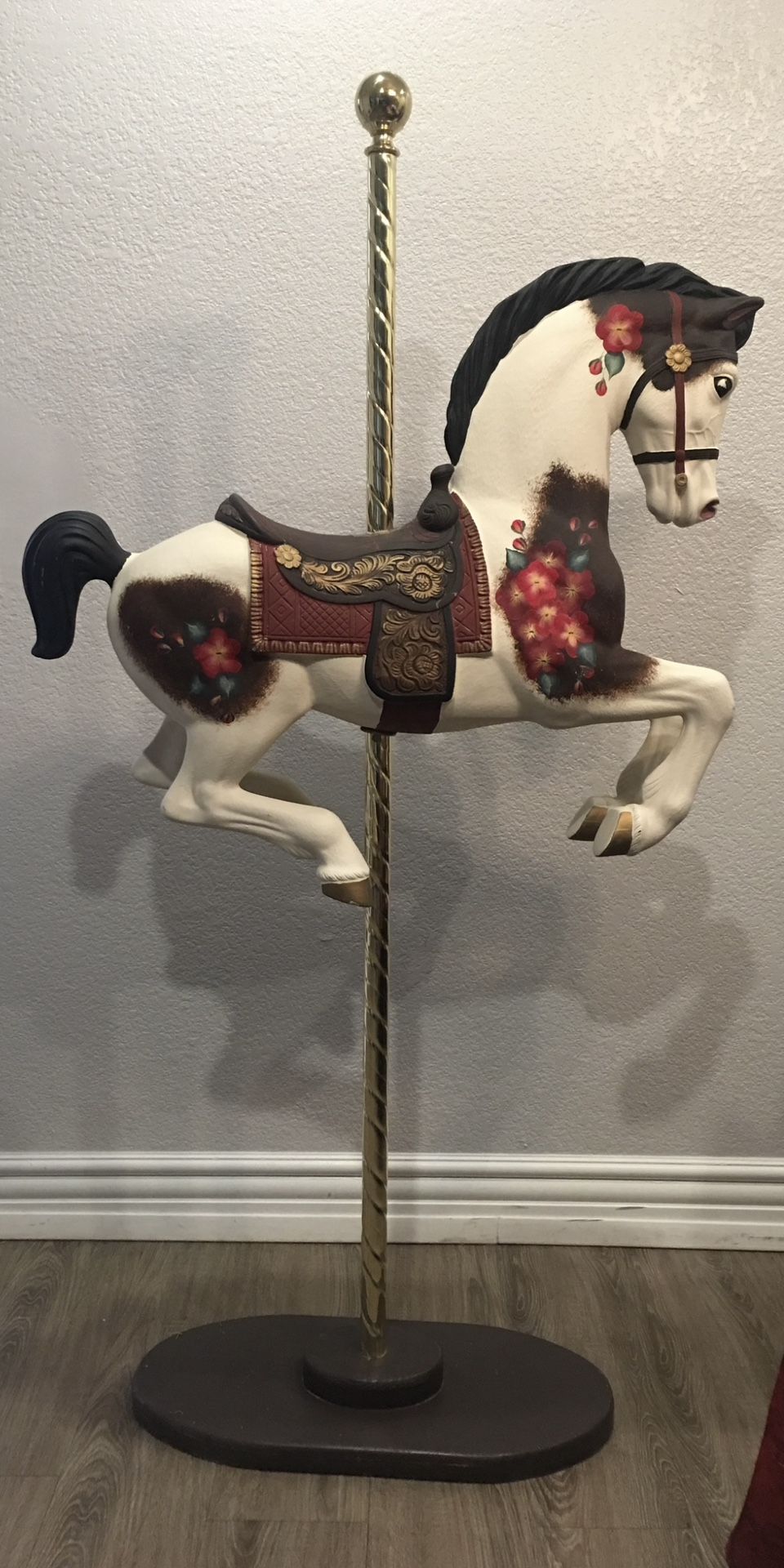 Horse With Brass Pole