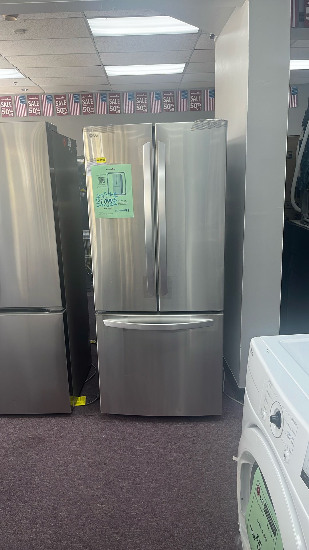 Refrigerator Stainless Steel 30” In New Open Box