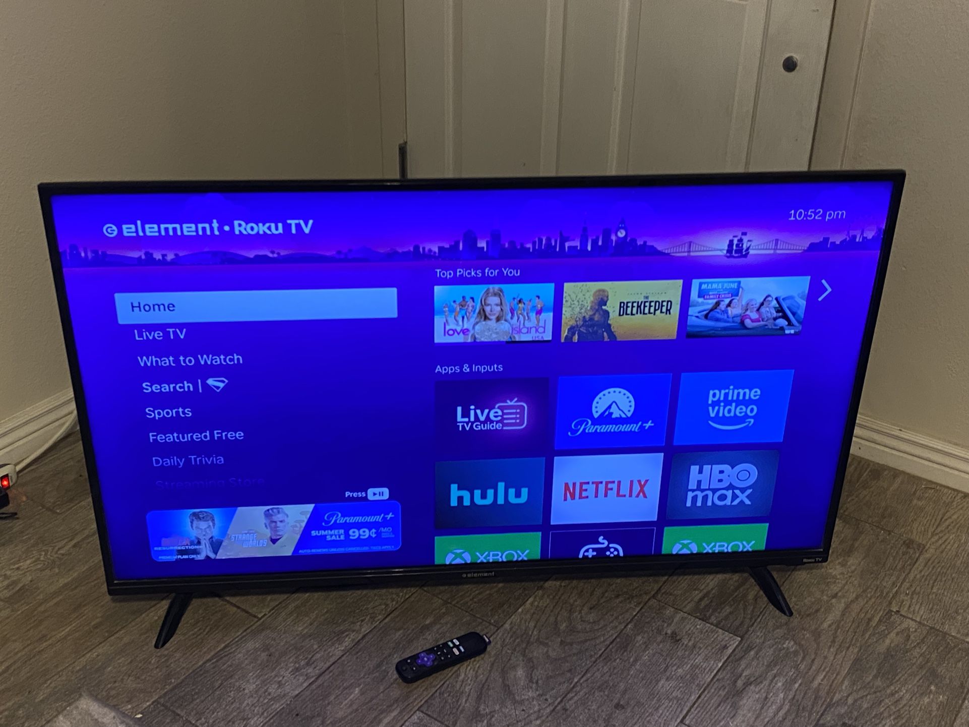 Element Roku 50 Inch TV