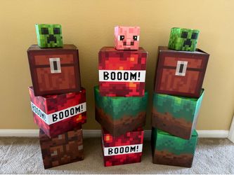 Minecraft Party Decor