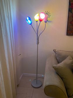 3-Head Multicolor Gooseneck Floor Lamp