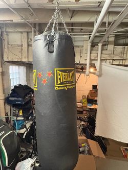 Everlast punching box and gloves