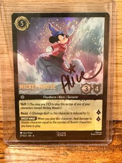 Disney Sorcerer Mickey D23 Promo Autograph 2024