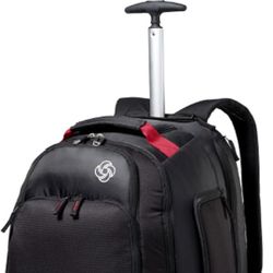 Brand New Samsonite MVS Rolling Backpack, Black, 19-Inch