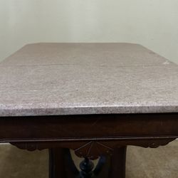 Antique Table  (19th Century - Victorian Eastlake Style) Marble Accent Table