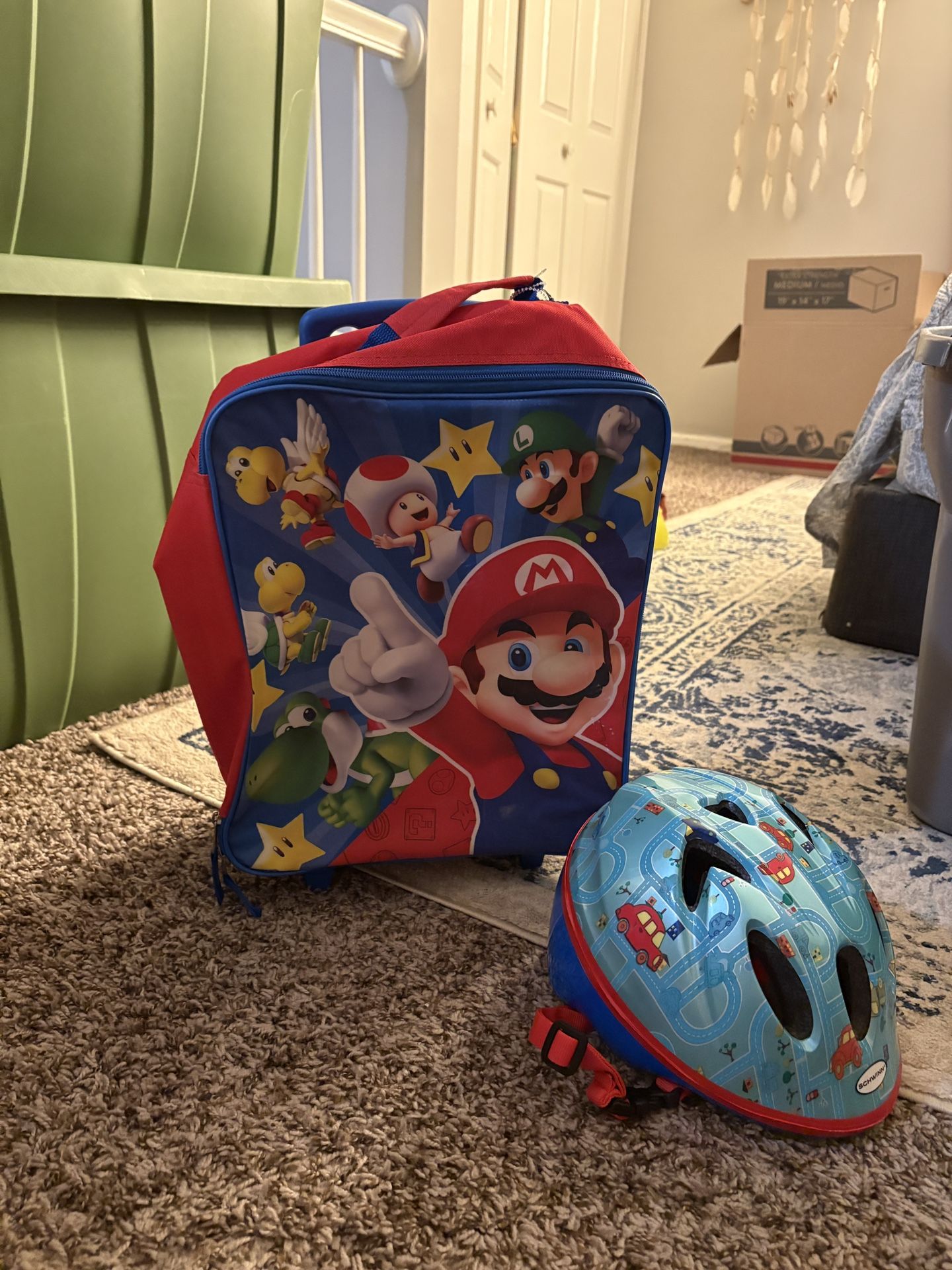 Mario Suitcase & Adjustable Helmet